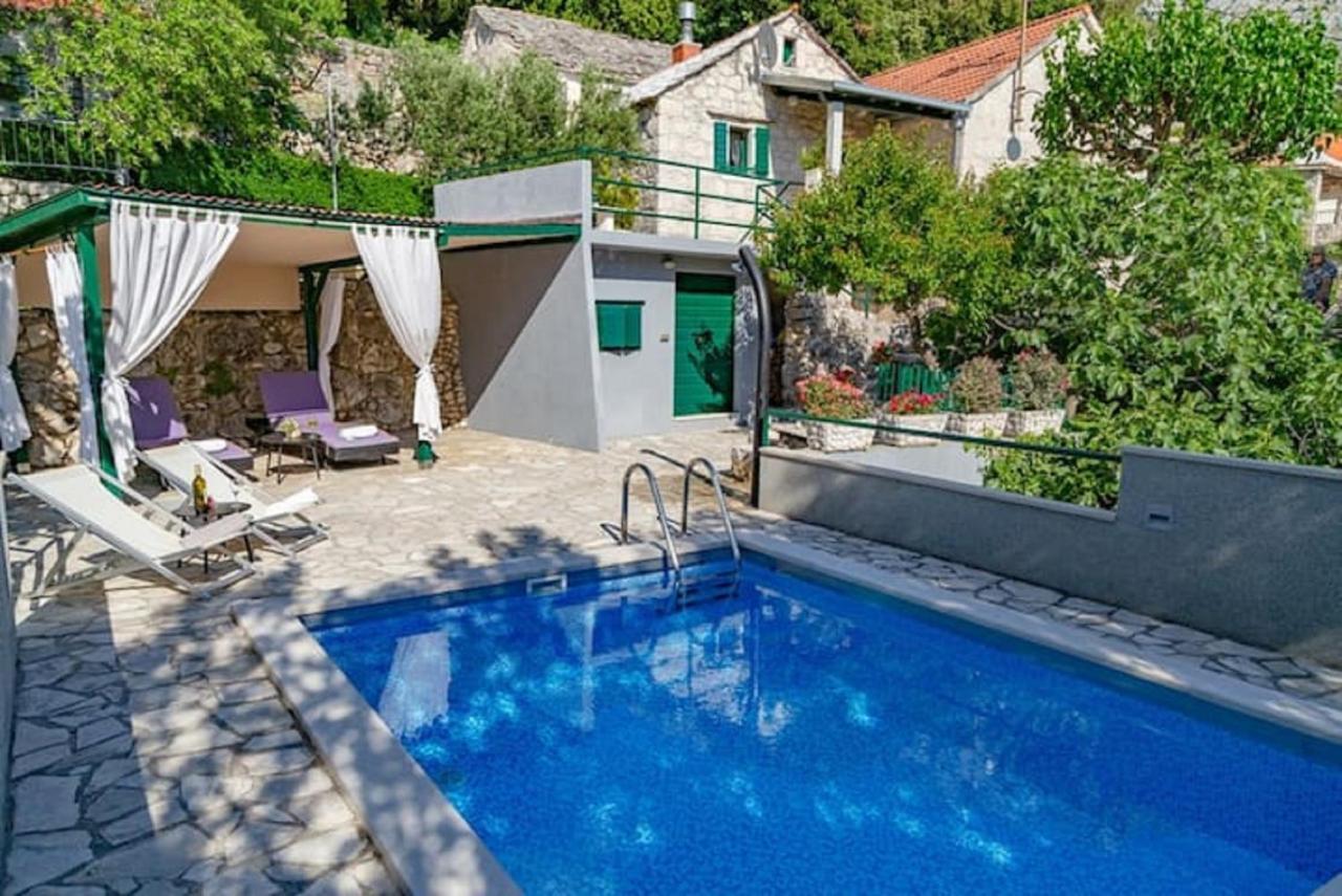 Bast Stone House Nikolina With Heated Poolヴィラ エクステリア 写真
